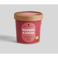 Herbatka rooibos z kakaowcem i przyprawami, Rooibos & Cocoa, 50g, Brown House & Tea