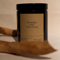 Świeca do masażu, lawenda-cedr-may chang, 180ml, Laboratorium Dobrego Nastroju