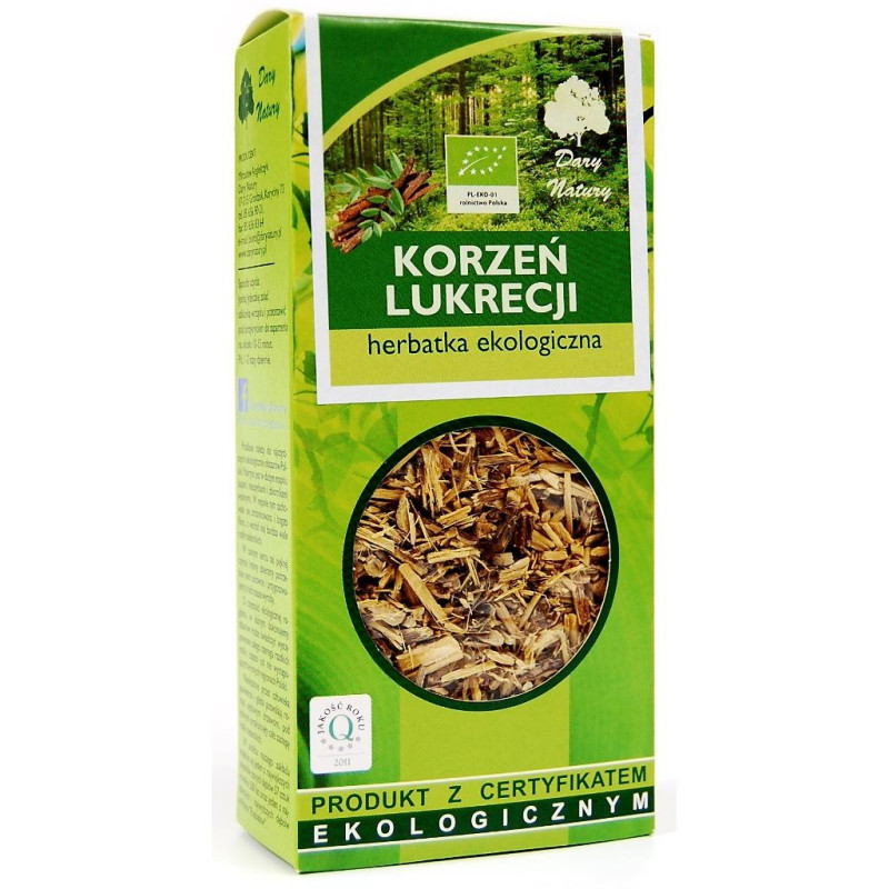 Herbatka korzeń lukrecji, EKO, 50 g, Dary Natury