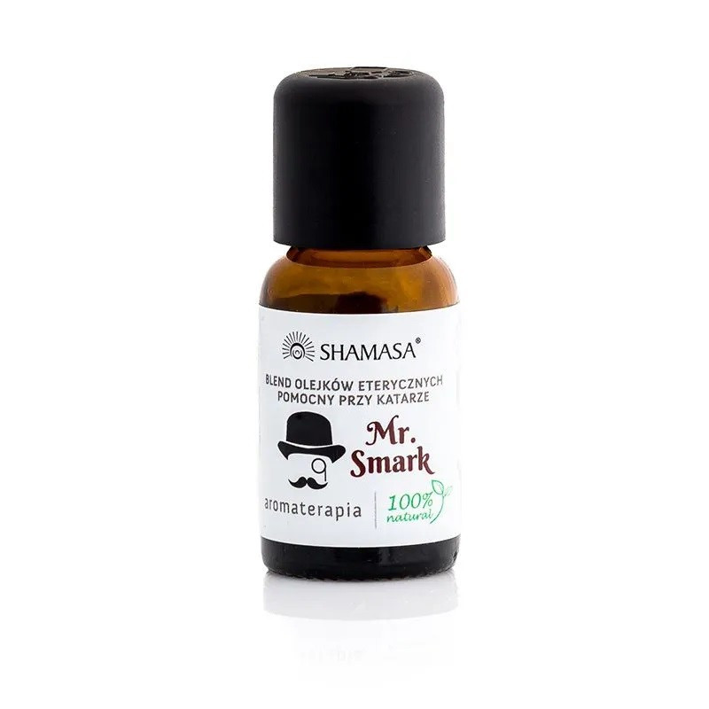 Blend olejków eterycznych pomocny przy katarze, Mr. Smark, 15ml, Shamasa