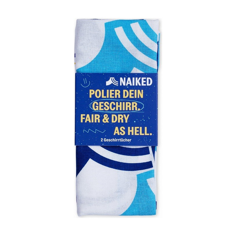 Ręczniki kuchenne do naczyń, Fairtrade, 2 szt., NAIKED