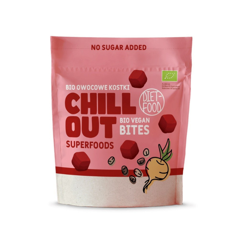 Bio owocowe kostki, superfoods, CHILL OUT, 120g, Diet-Food