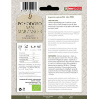 Pomidor gruntowy San Marzano, eko nasiona do wysiewu, 1g, Bavicchi