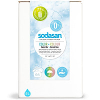 Ekologiczny płyn do prania do skóry wrażliwej COLOR SENSITIVE, Sodasan, 5 litrów
