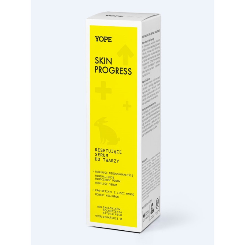 Resetujące serum do twarzy SKIN PROGRESS, 40ml, Yope