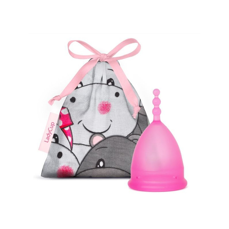 Kubeczek menstruacyjny, kolor: Pinky Hippo, rozmiar S, Lady Cup Revolution