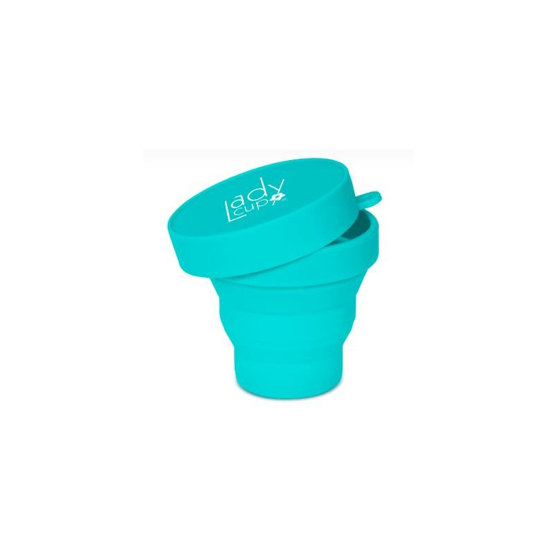 Pojemnik do dezynfekcji kubeczka menstruacyjnego w mikrofalówce, NIEBIESKI, 150 ml, Lady Cup