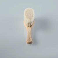Szczotka do włosów niemowlaka MIŚ, z drewna bukowego, nabita delikatnym włosiem z kozy, AnMar Brush