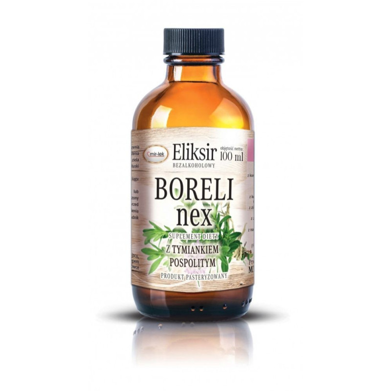 Eliksir ziołowy BORELI-nex, z tymiankiem pospolitym, Suplement diety, 100 ml, Mir-Lek