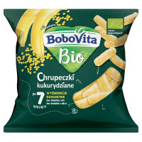 Chrupeczki kukurydziane wyśmienicie bananowe, chrupki, po 7 miesiącu, 20g, BoboVita Bio