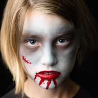 Sztuczna krew, zestaw do makijażu z gąbką na Halloween, COSMOS ORGANIC, 9 ml, Namaki