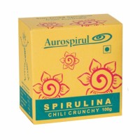 Spirulina chili crunchy, naturalne źródło witamin, białka i cennych minerałów, 100 g, Aurospirul