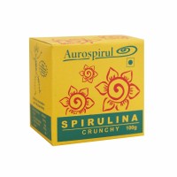 Spirulina crunchy, naturalne źródło witamin, białka i cennych minerałów, 100 g, Aurospirul
