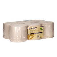 Ręcznik papierowy w roli beżowy, EcoNatural 500 CF, 2 warstwy, 6 rolek, Lucart Professional