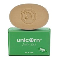 Naturalne mydło o zapachu świeżego jabłka i odżywczego oleju kokosowego, do całego ciała, 100 g, Unicorn