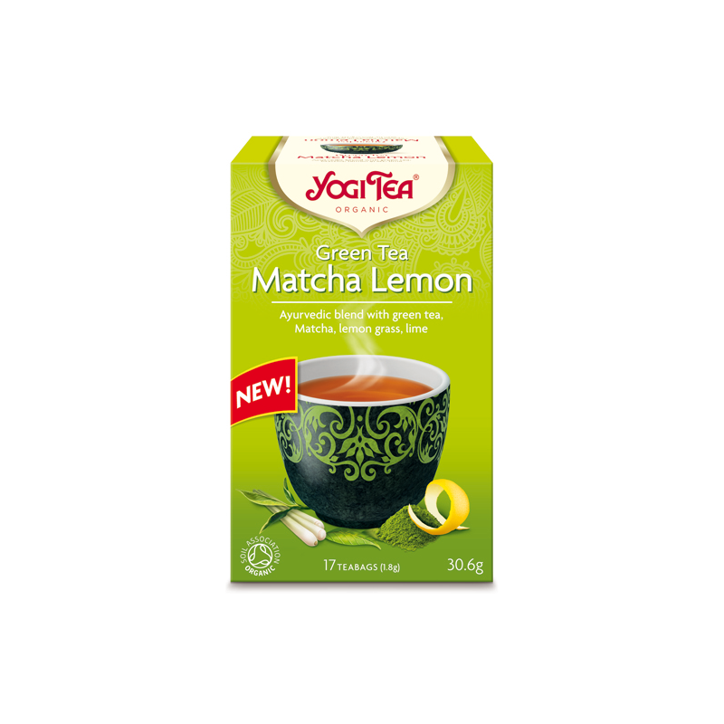 Herbata zielona MATCHA CYTRYNOWA, 17x1.8 g, Yogi Tea