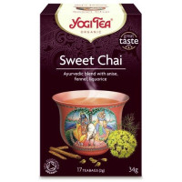 Herbata Słodki czaj, korzenna, Sweet chai, 17x2 g, Yogi Tea