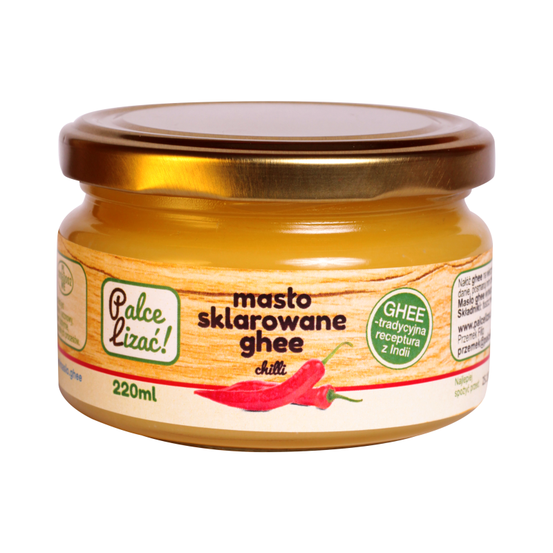CHILLI - Masło ghee naturalne, masło klarowane, 220 ml - Palce lizać