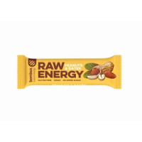 Baton RAW Energy, orzech ziemny-daktyl, bez glutenu, 50 g, Bombus